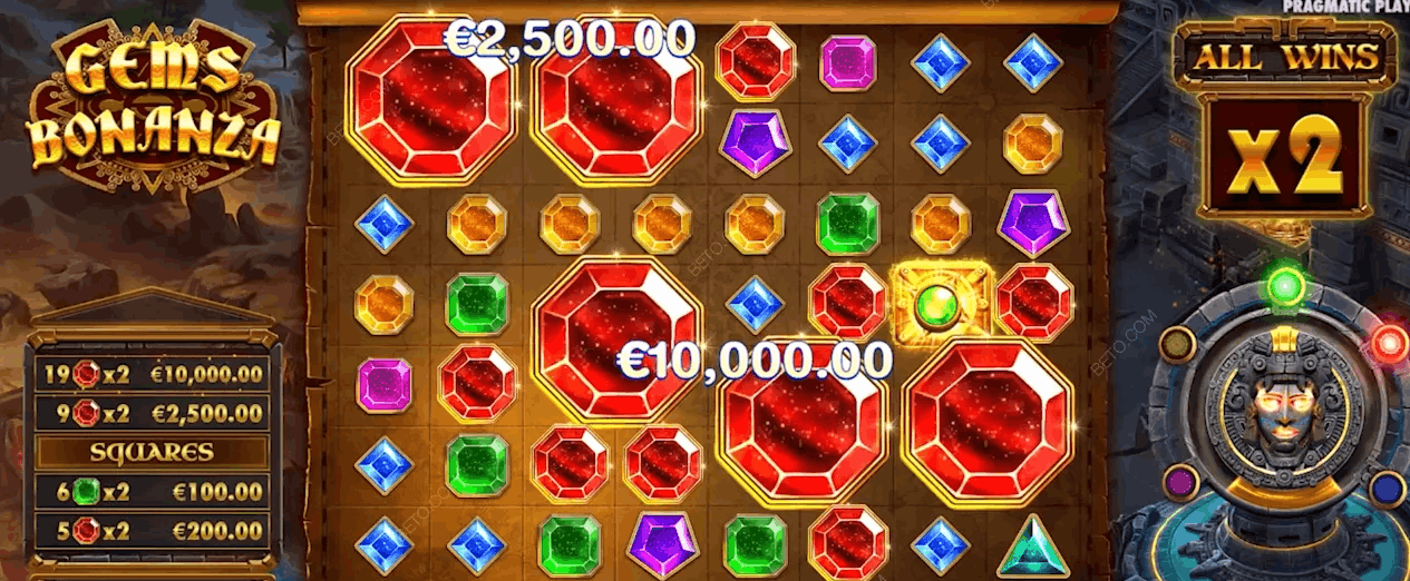 Gems Bonanza — banner principal en Trilenium